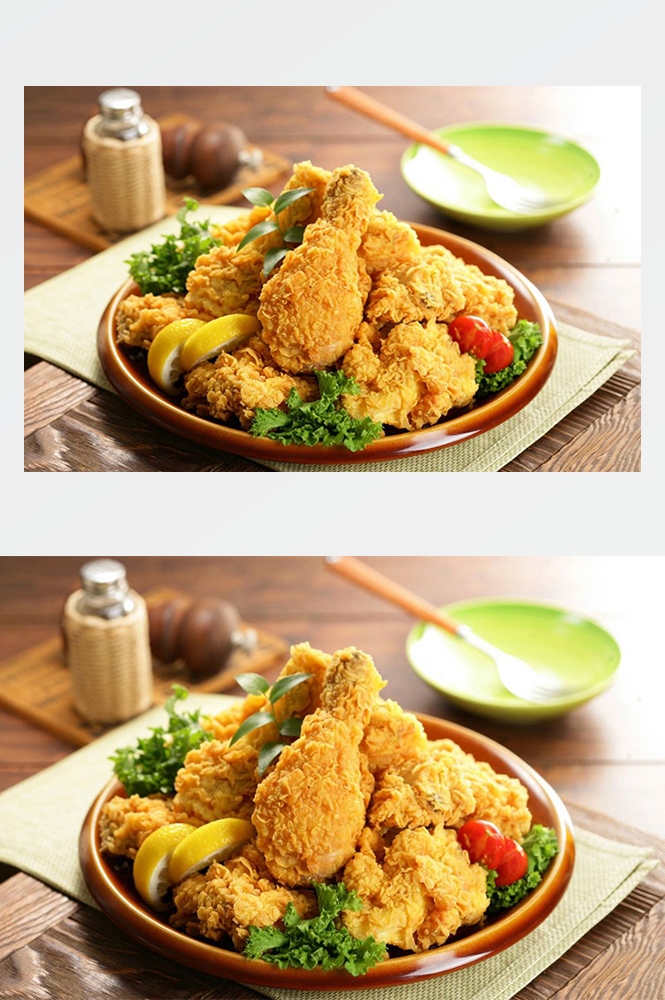 高清美食菜谱图片炸鸡腿鸡翅鸡块美工设计素材