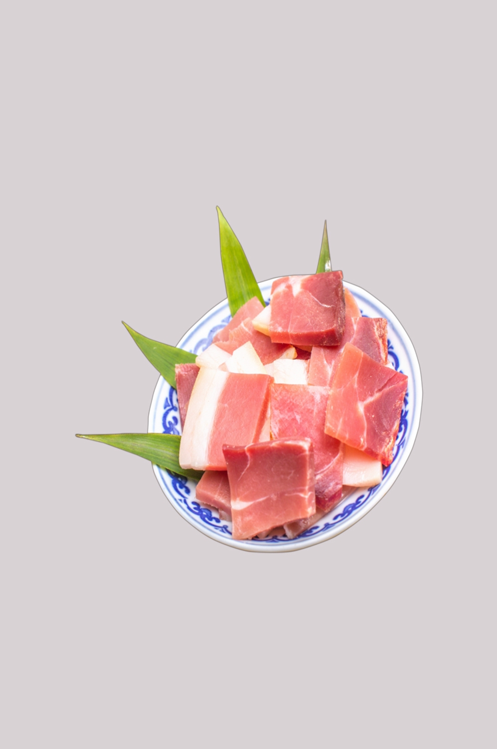 猪肉五花肉瘦肉排骨插画元素免抠素材67