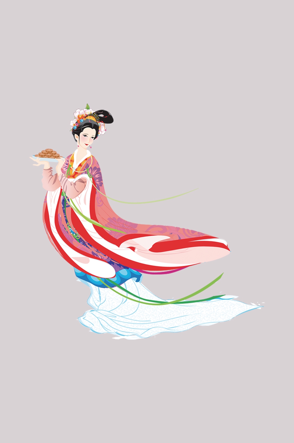 卡通嫦娥仙女中秋节免抠素材装饰元素136