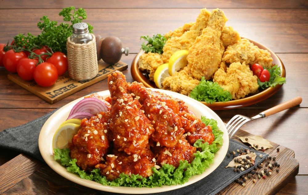 高清美食菜谱图片炸鸡腿鸡翅鸡块美工设计素材 (85)