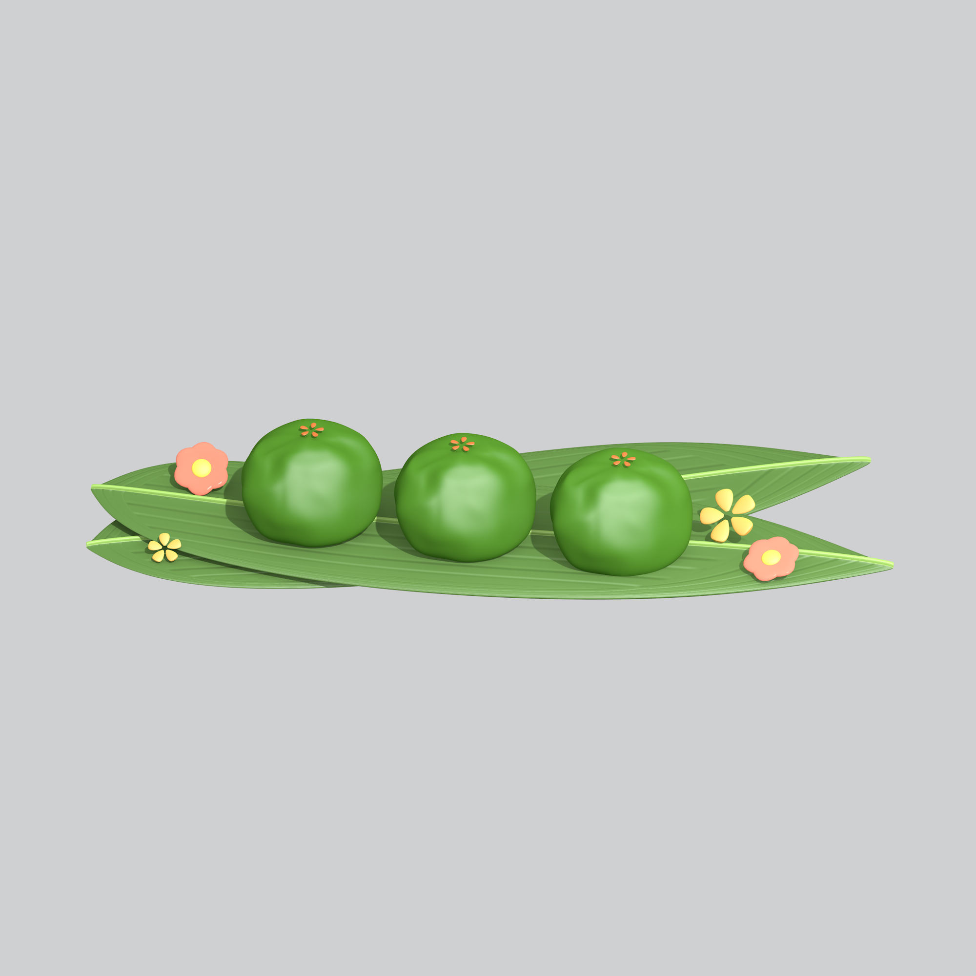 清明节海报设计插图卡通青团素材图片元素免抠38
