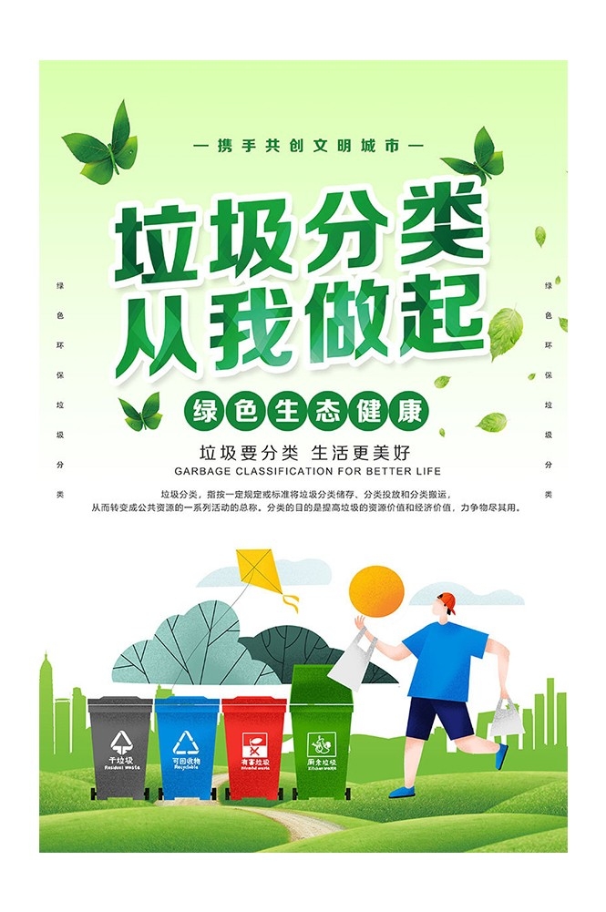 垃圾分类投放指南环保公益宣传素材2