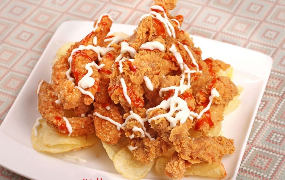 高清美食菜谱图片炸鸡腿鸡翅鸡块美工设计素材 (110)