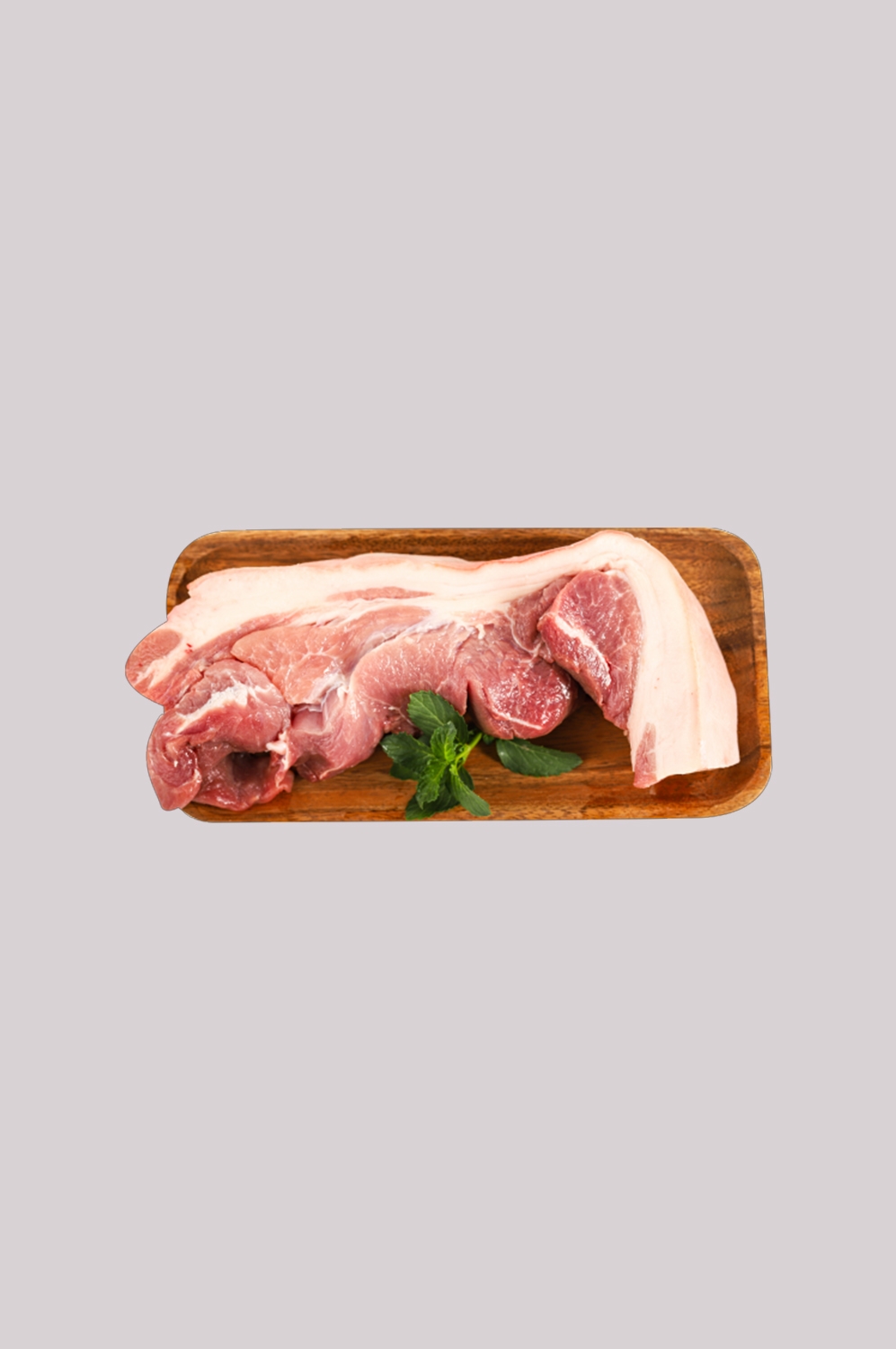 猪肉五花肉瘦肉排骨插画元素免抠素材80