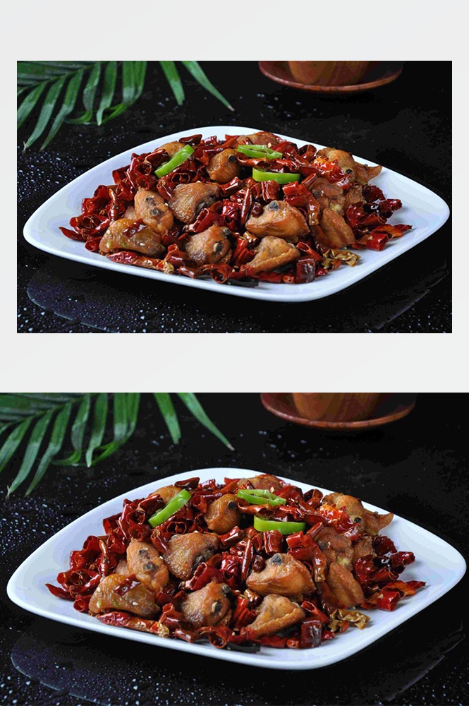 高清美食菜谱JPG图片辣子鸡川菜摄影美工设计喷绘打印合成素材