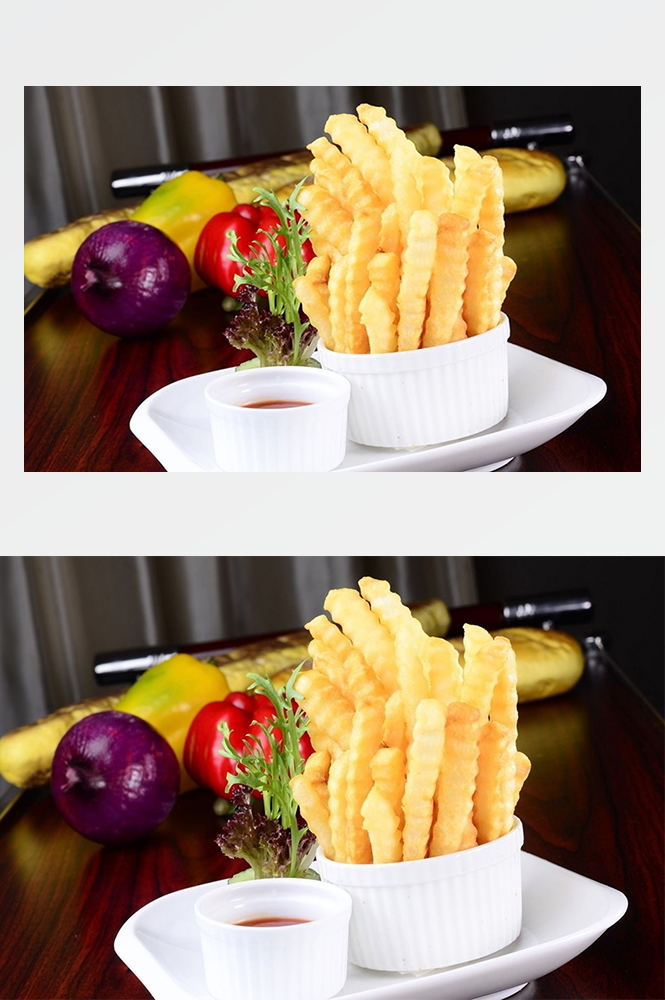 高清美食菜品菜谱JPG图片油炸薯条图库美工设计喷绘打印合成素材 (50)