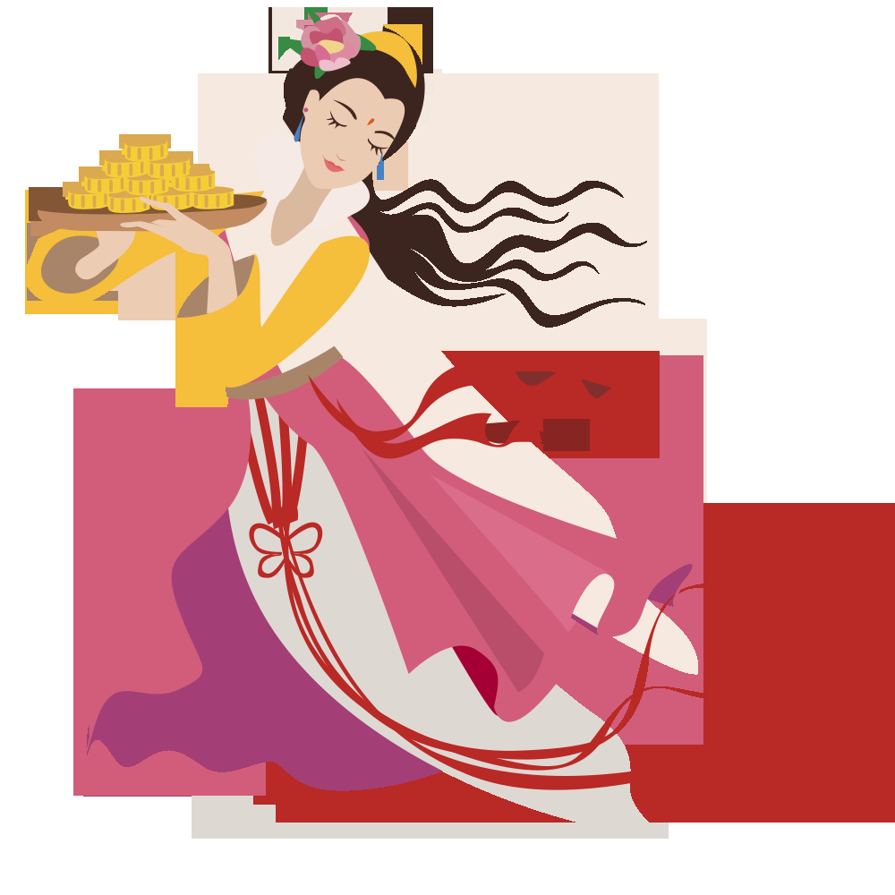 卡通嫦娥仙女中秋节免抠素材装饰元素4