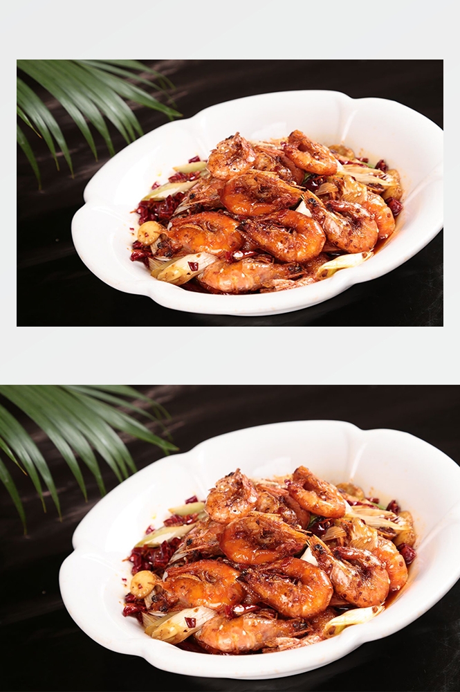高清美食菜品菜谱JPG图片香辣虾炒菜美工设计喷绘打印合成素材