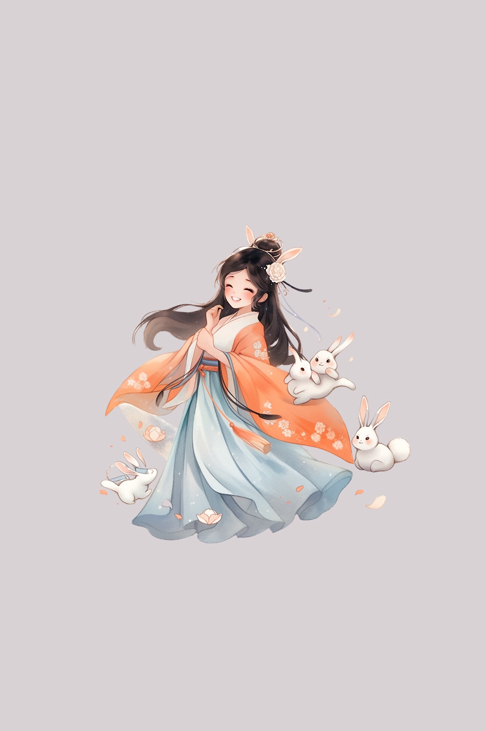 卡通嫦娥仙女中秋节免抠素材装饰元素107