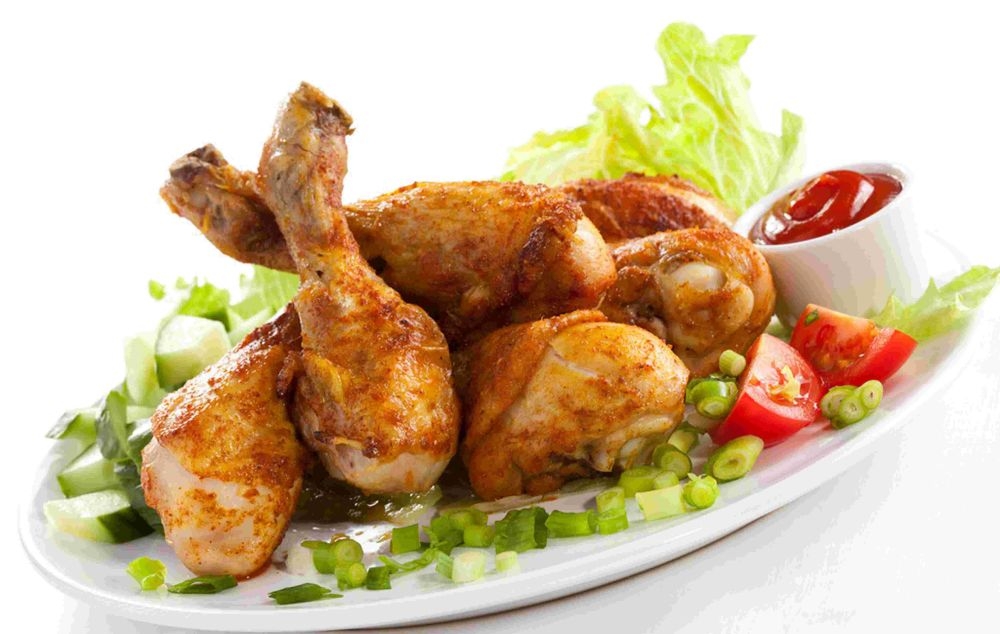 高清美食菜谱图片炸鸡腿鸡翅鸡块美工设计素材 (91)