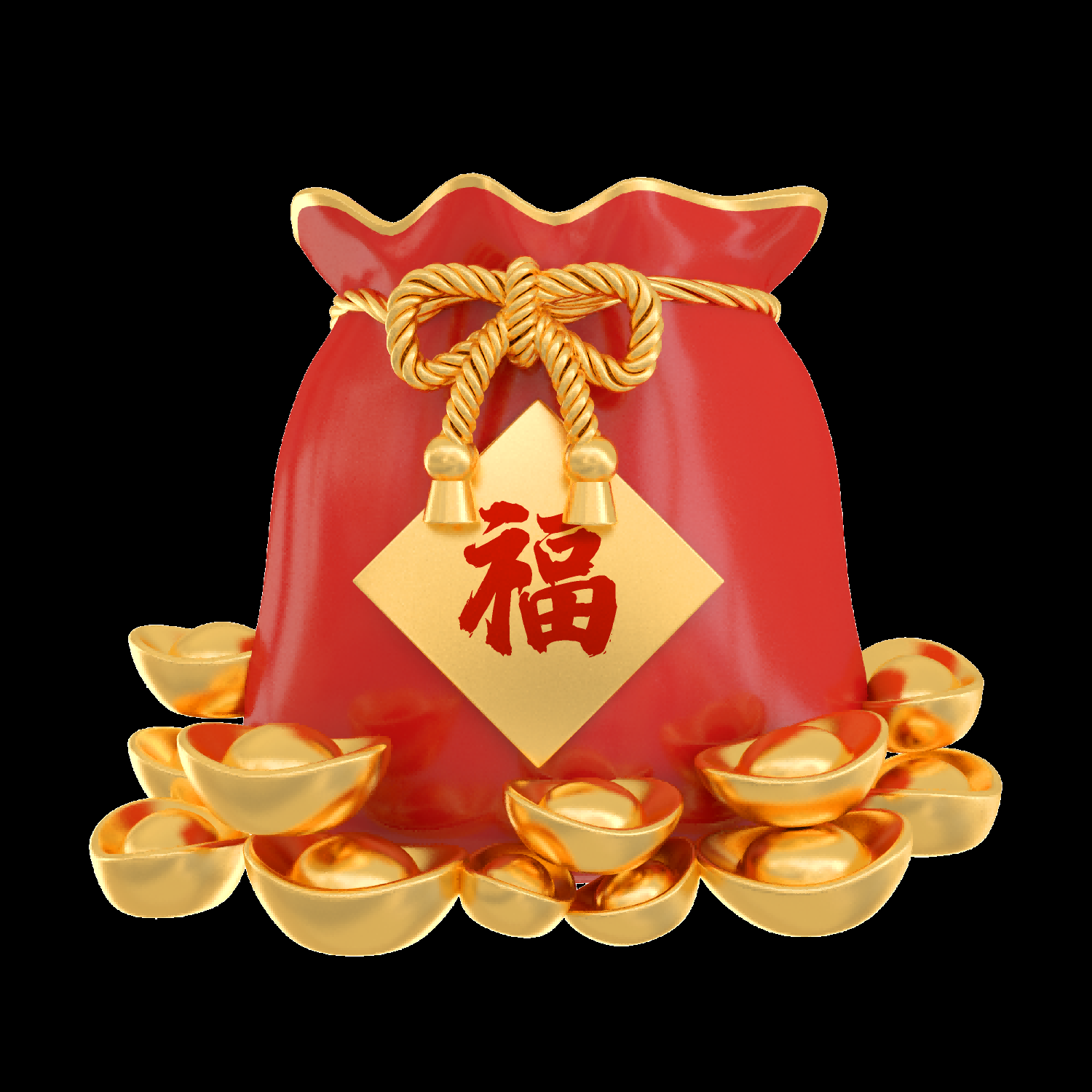 福袋钱袋插画图片装饰元素免抠素材63