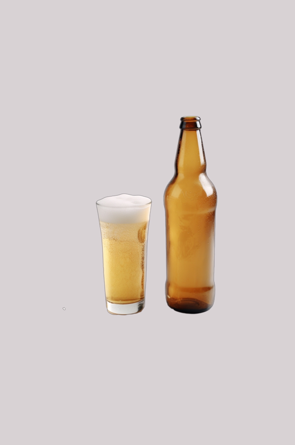 啤酒啤酒杯冒着泡沫效果图插画免抠素材元素24