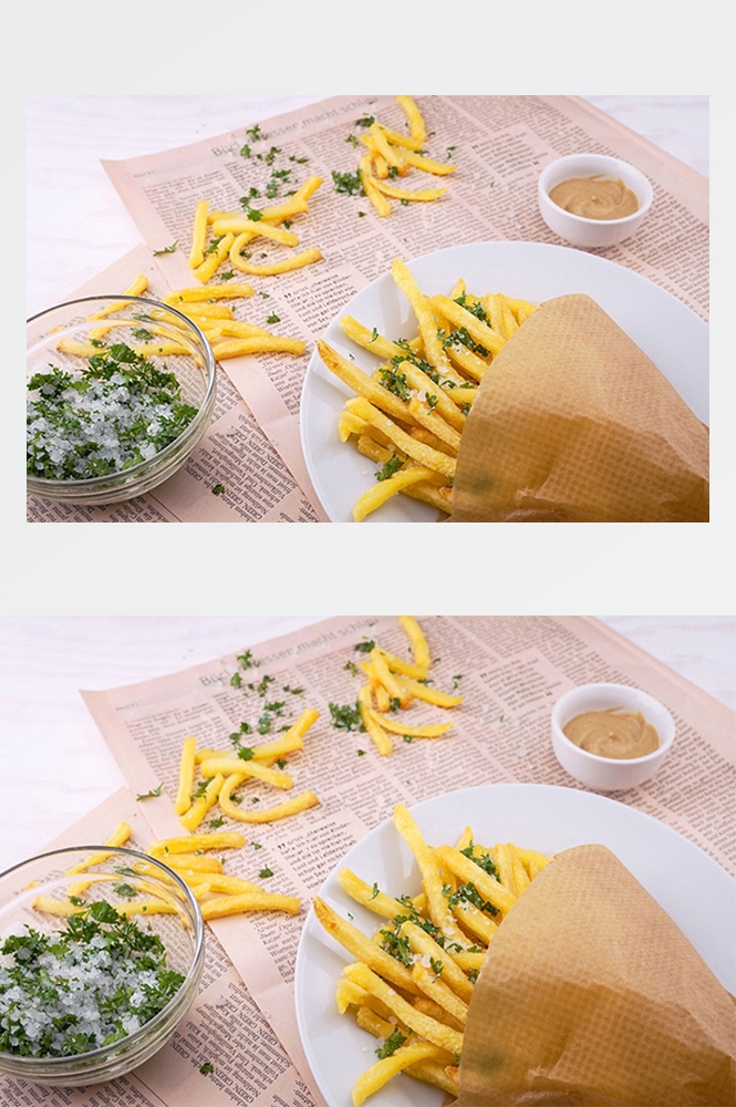 高清美食菜品菜谱JPG图片油炸薯条图库美工设计喷绘打印合成素材