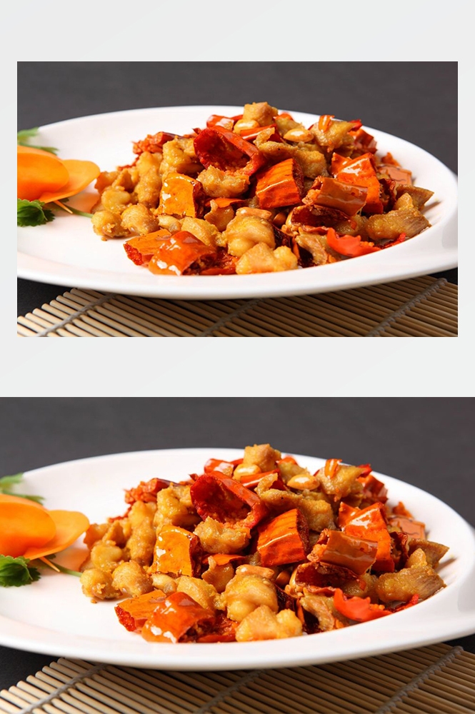 高清美食菜谱JPG图片辣子鸡川菜摄影美工设计喷绘打印合成素材