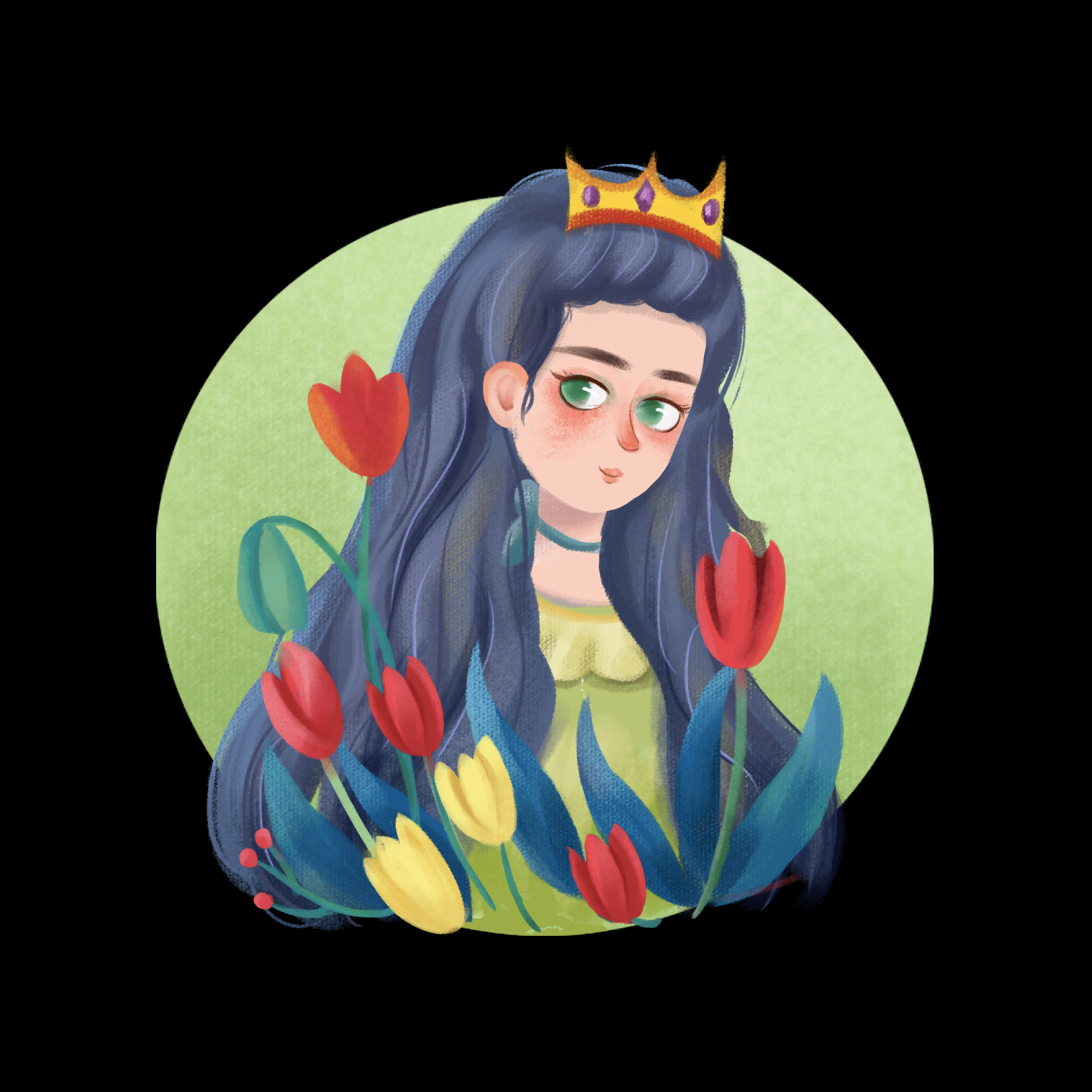 三八女王节女神节妇女节卡通人物主题插图透明背景免抠10