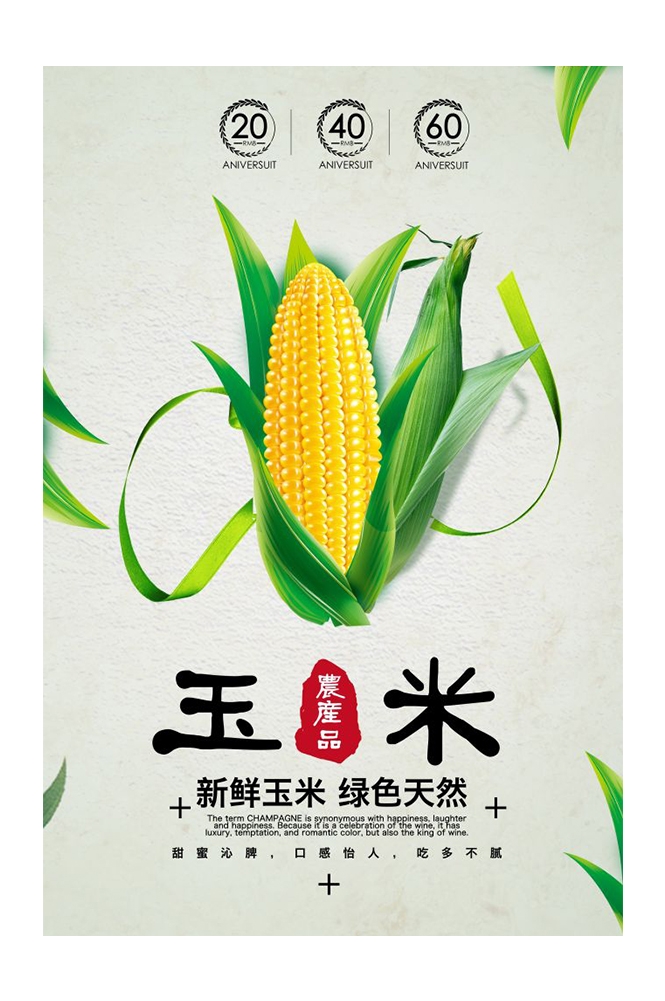 餐饮美食PSD海报背景模板优质玉米食材促销宣传单广告设计素材 (1)