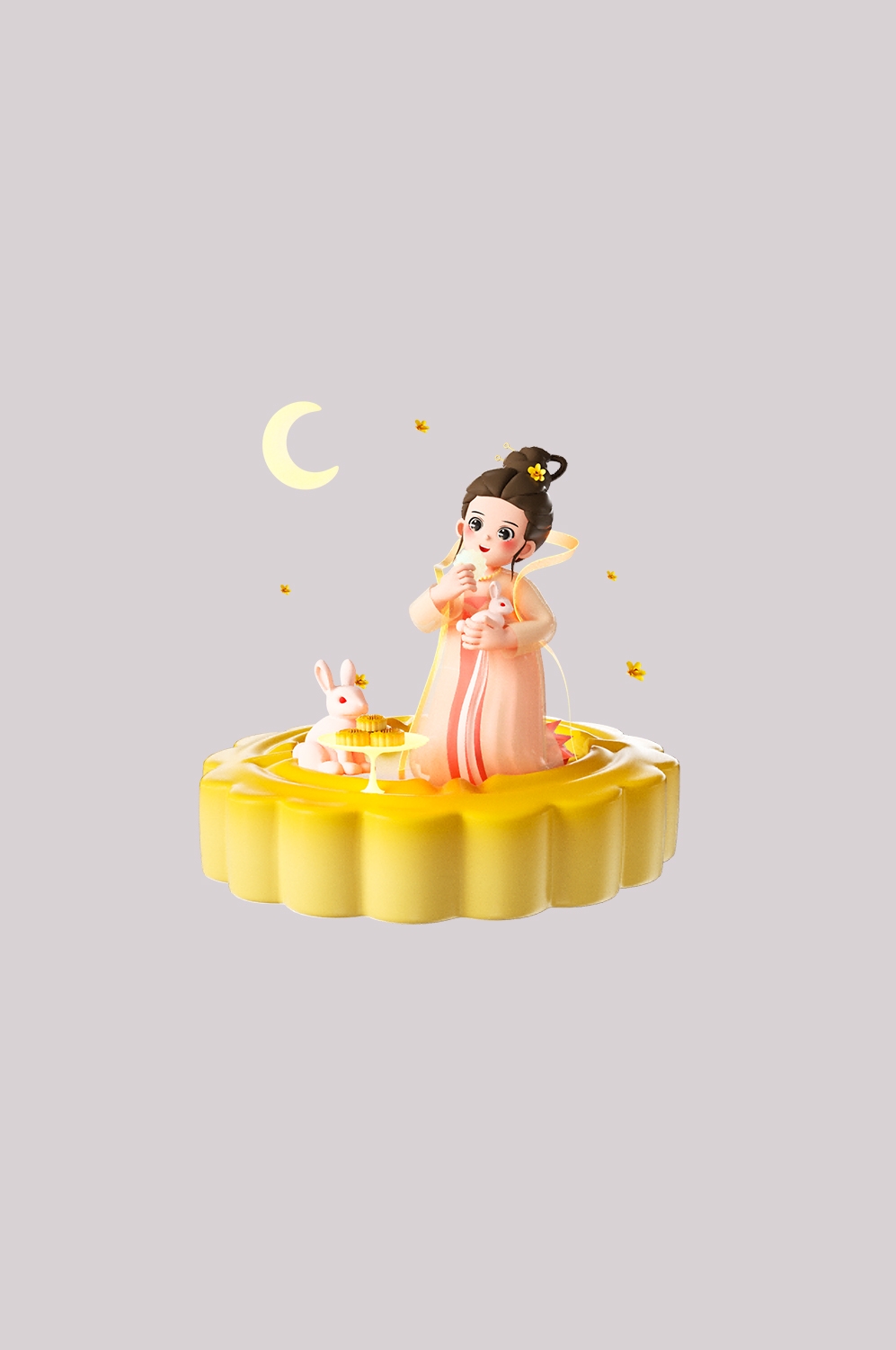 卡通嫦娥仙女中秋节免抠素材装饰元素83