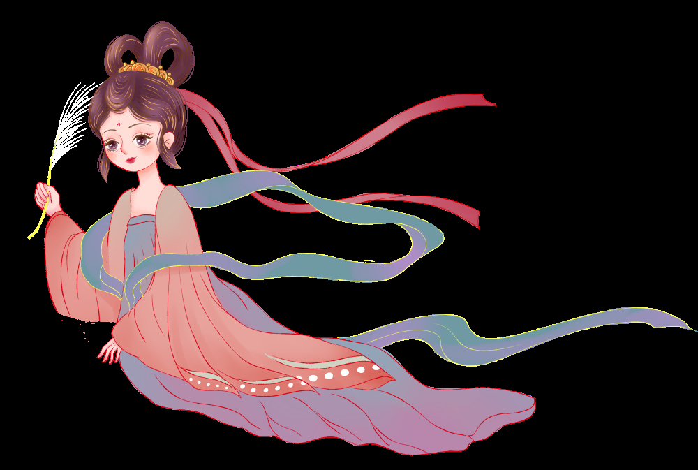 卡通嫦娥仙女中秋节免抠素材装饰元素60