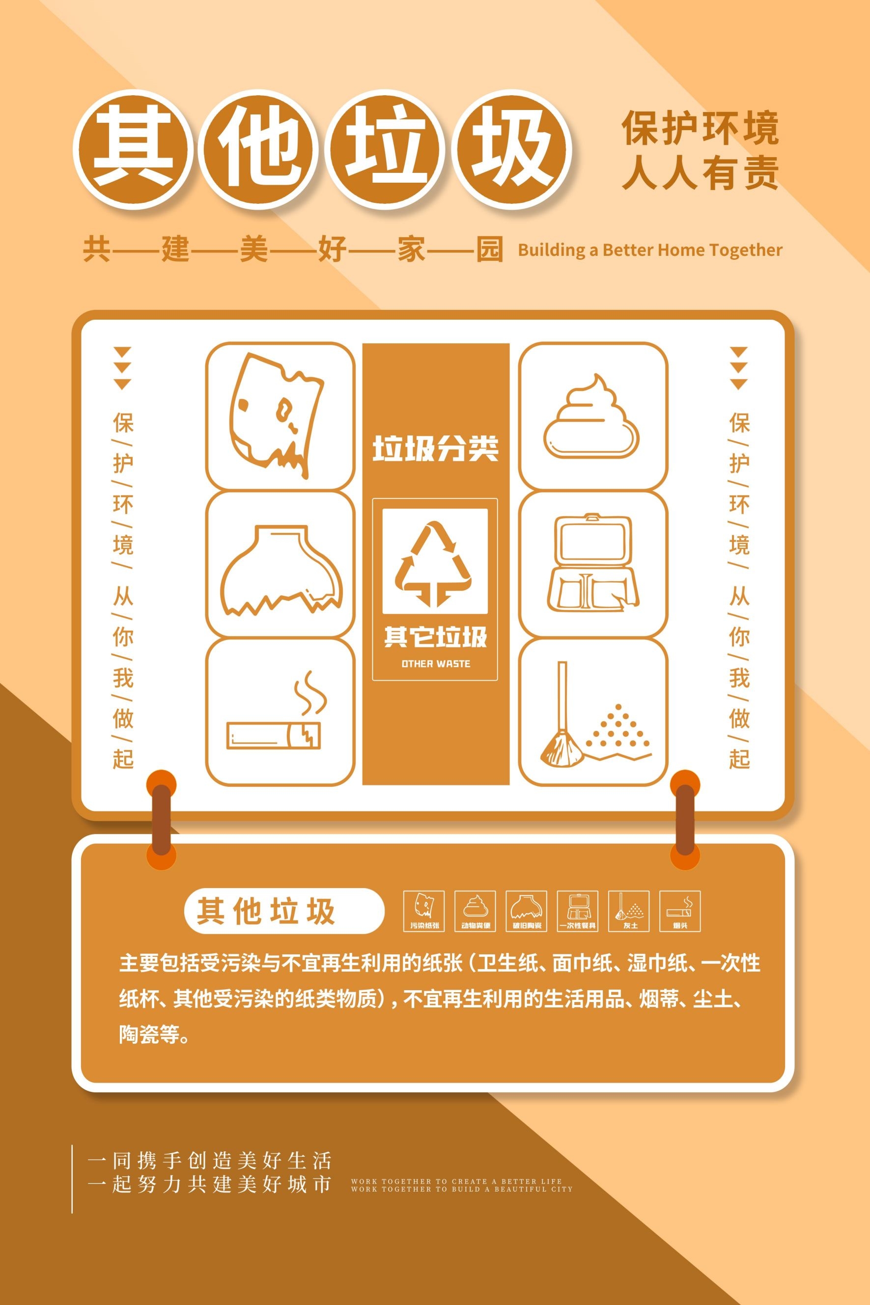 创建文明卫生城市垃圾分类海报116