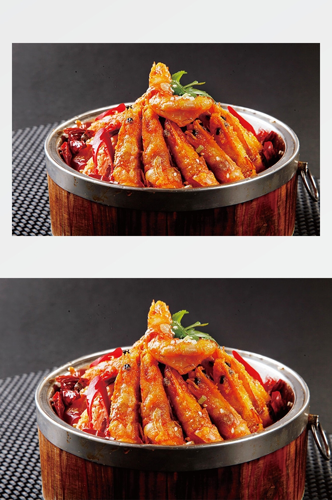 高清美食菜品菜谱JPG图片香辣虾炒菜美工设计喷绘打印合成素材