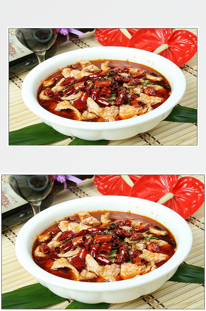 高清美食菜品菜谱JPG图片水煮肉片摄影美工设计喷绘打印合成素材  (44)