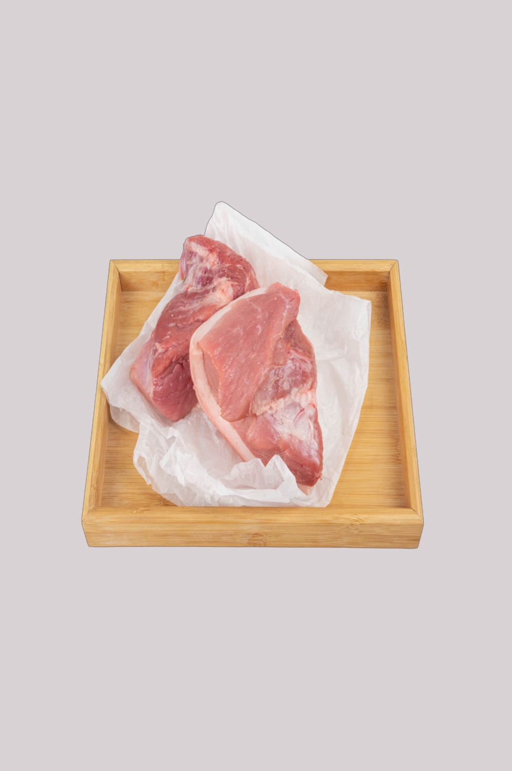 猪肉五花肉瘦肉排骨插画元素免抠素材89