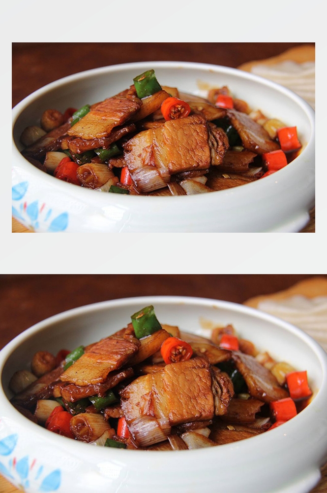 高清美食菜品菜谱回锅肉摄影美工设计喷绘打印合成素材