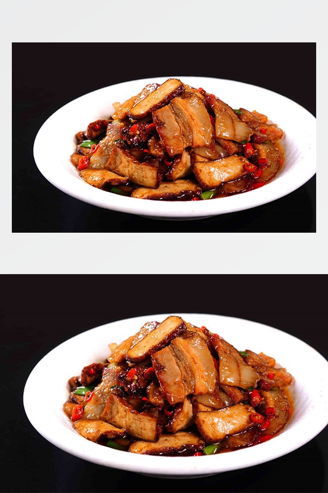 高清美食菜品菜谱回锅肉摄影美工设计喷绘打印合成素材