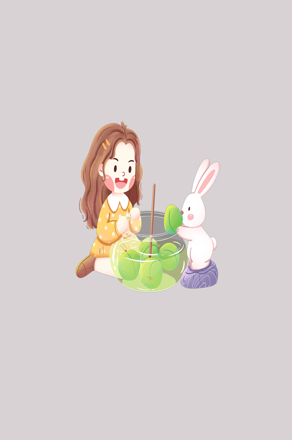 卡通手绘水果青梅图案素材图片装饰插画免抠88
