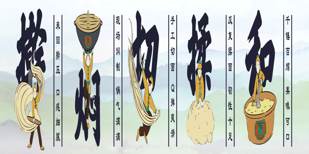 饭店复古墙贴铁锅焖面壁画灯箱装饰画PSD源文件素材模板9