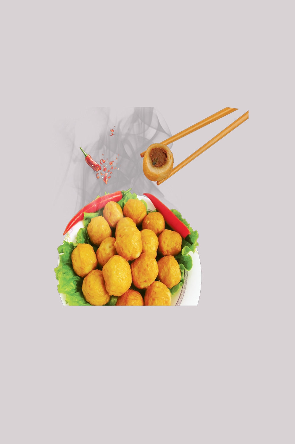 鱼肉丸子鱼丸图片元素透明背景免抠50