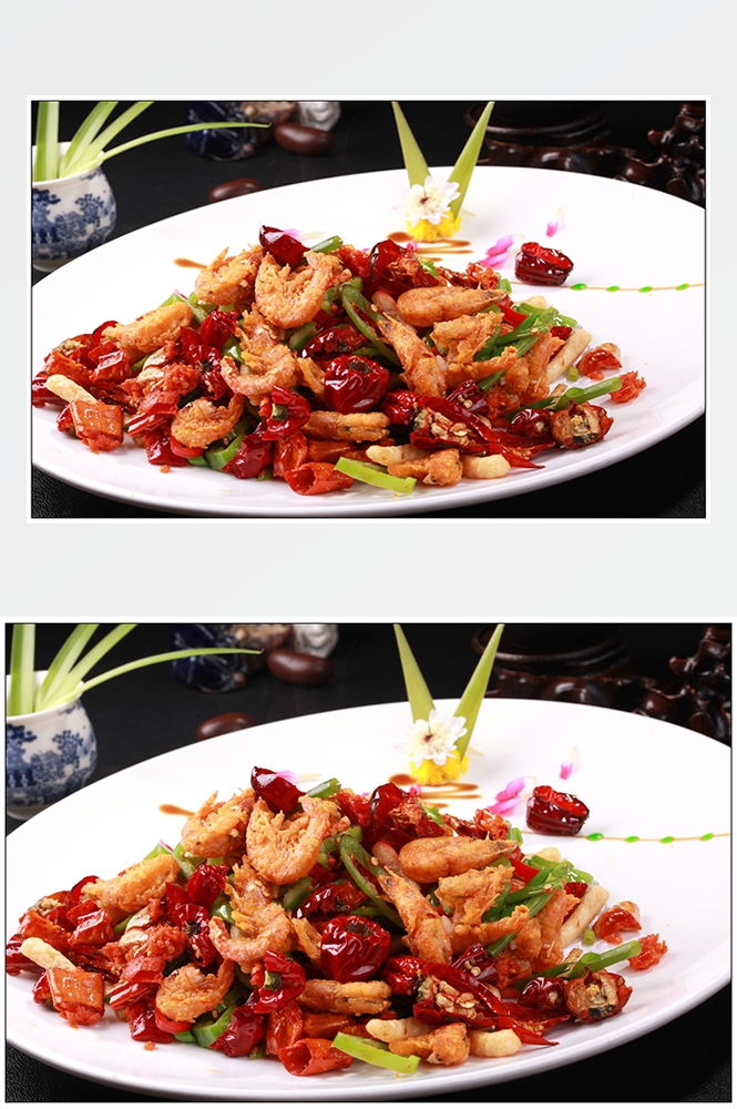 高清美食菜品菜谱JPG图片香辣虾炒菜美工设计喷绘打印合成素材