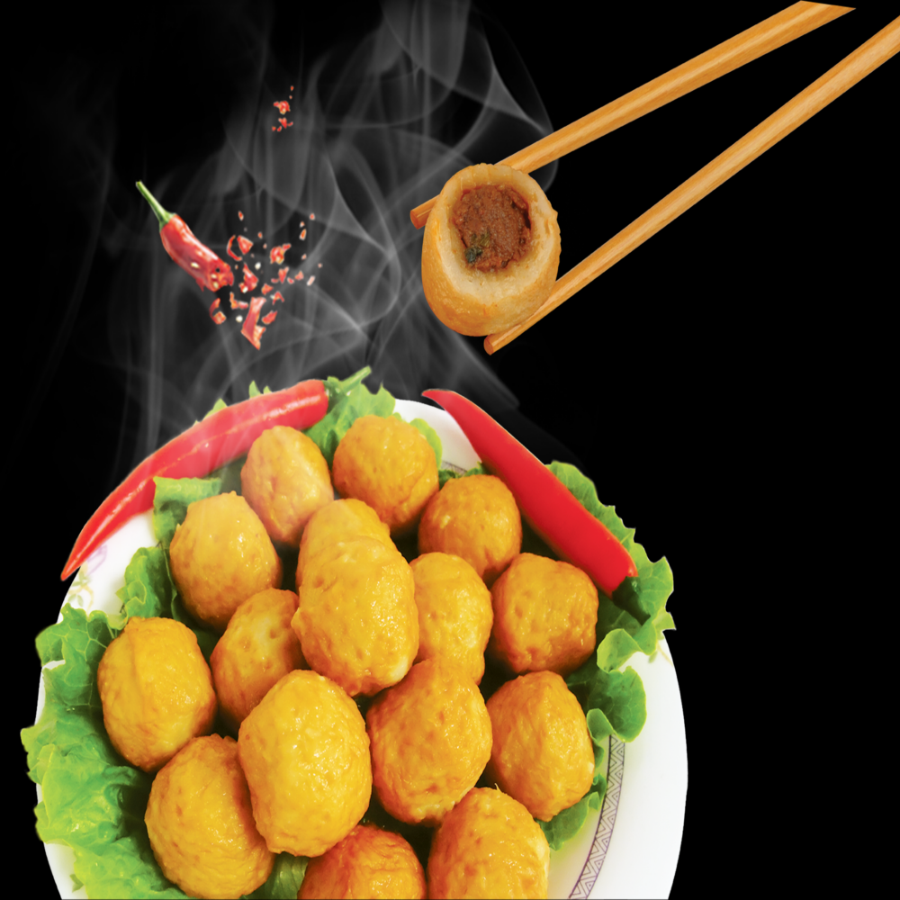鱼肉丸子鱼丸图片元素透明背景免抠50
