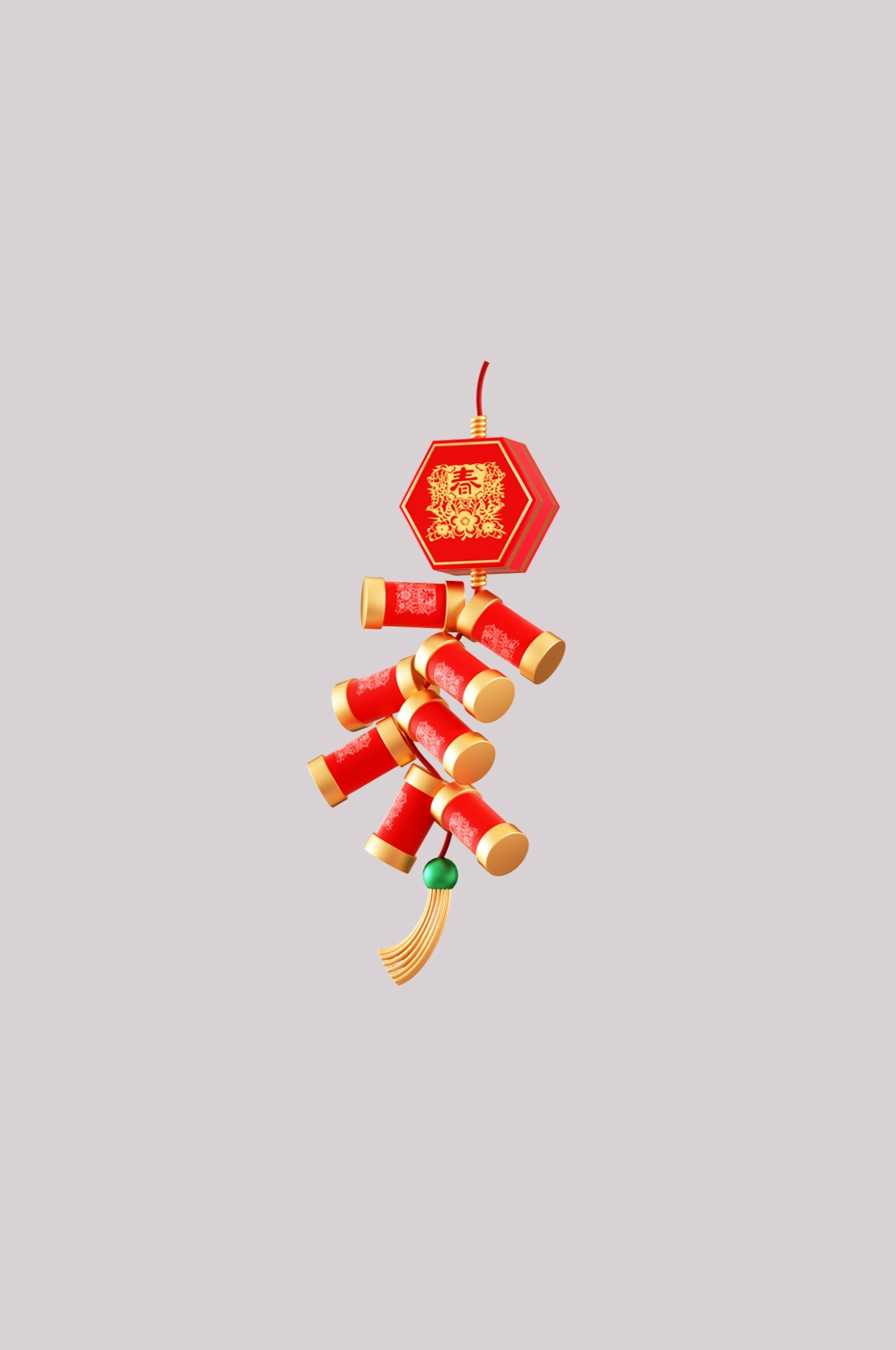 鞭炮图案立体爆竹图片素材png透明背景免抠图84
