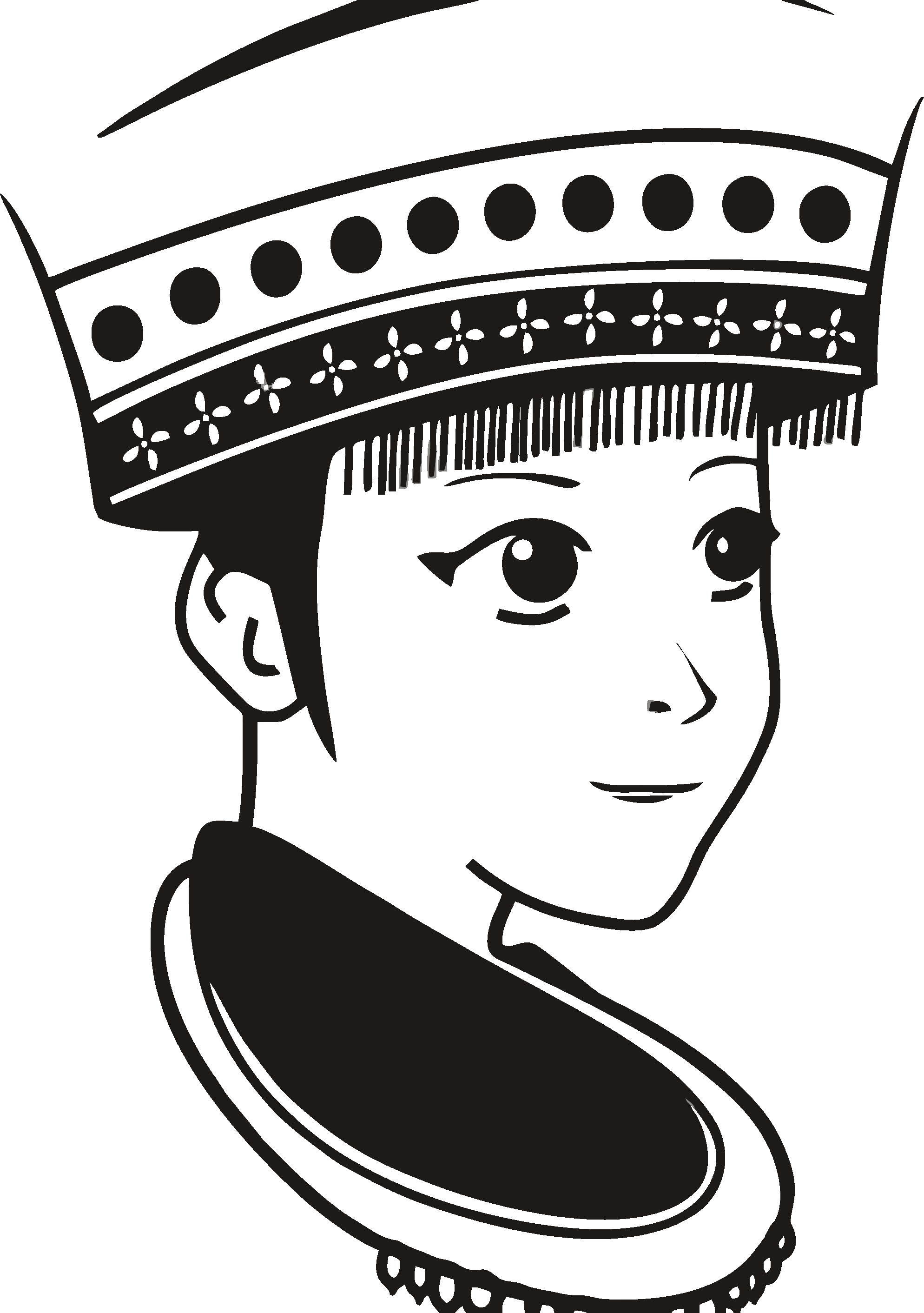 56个少数民族卡通人物服饰免抠元素插画15