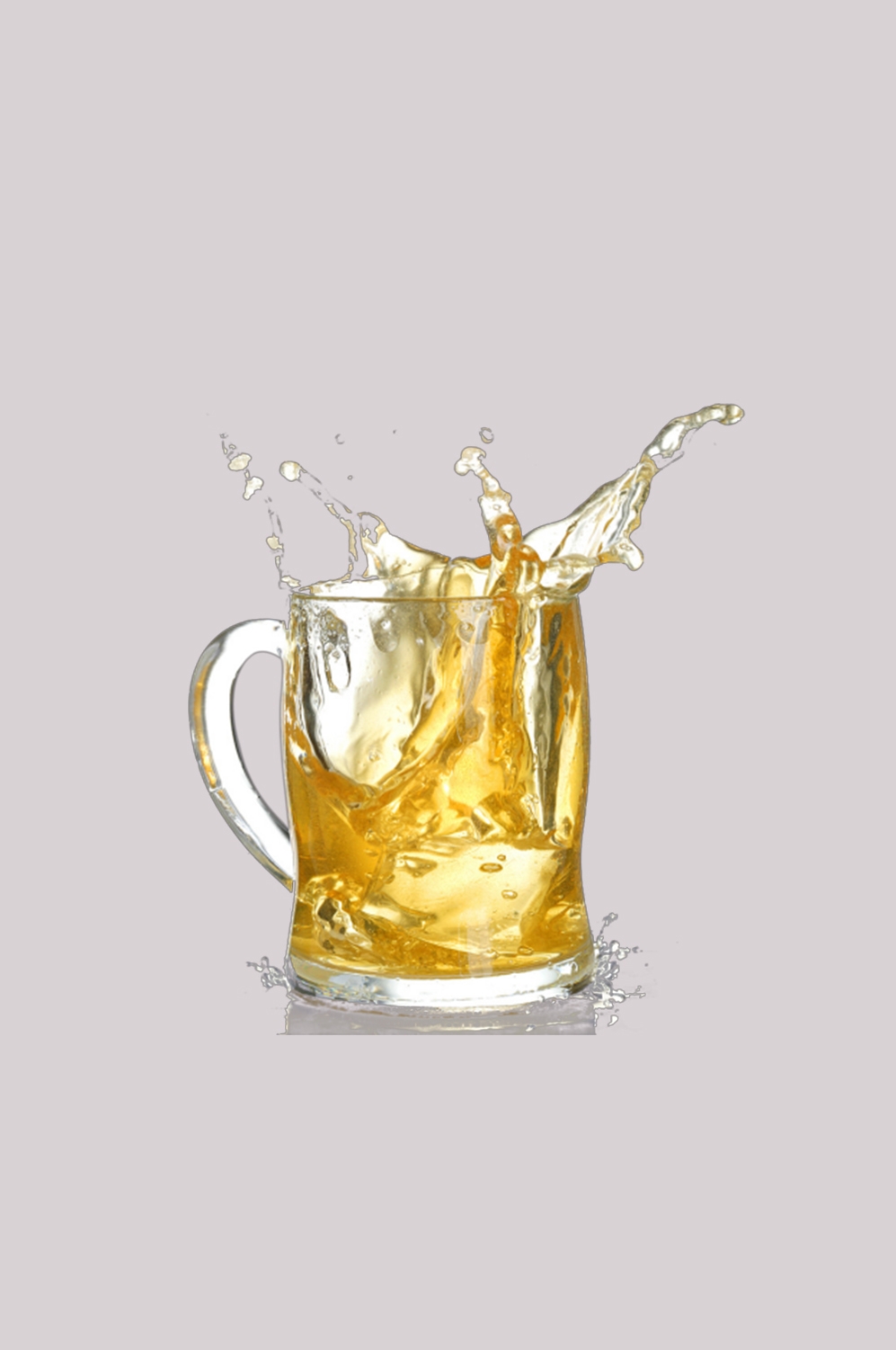 啤酒啤酒杯冒着泡沫效果图插画免抠素材元素81
