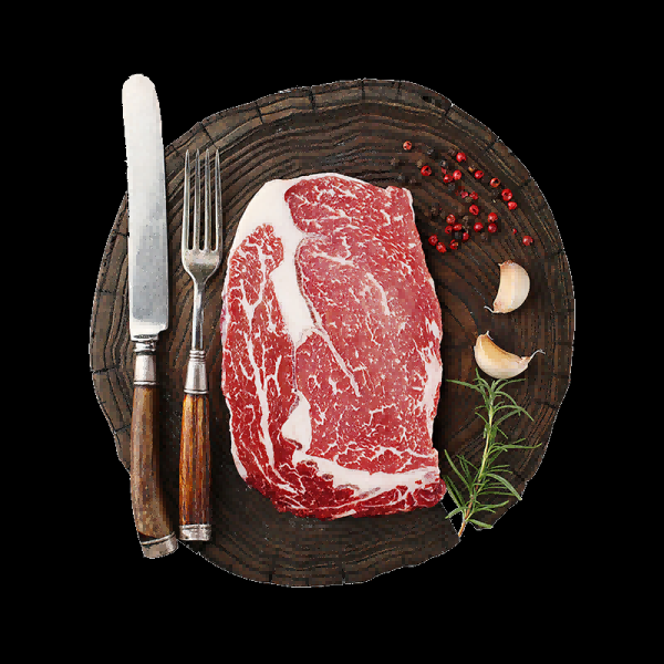 牛肉牛肉卷牛排插画元素免抠3