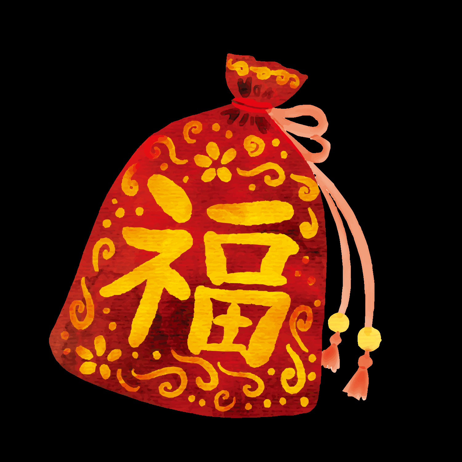 福袋钱袋插画图片装饰元素免抠素材27