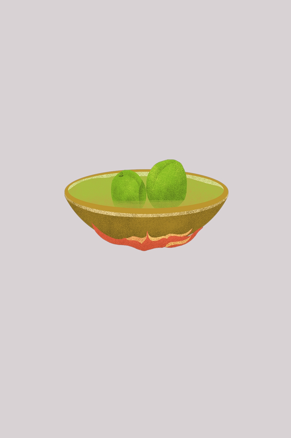 卡通手绘水果青梅图案素材图片装饰插画免抠69