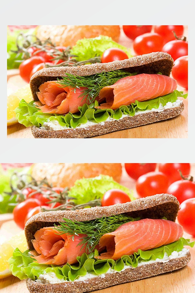 高清美食菜品菜谱汉堡美工设计素材