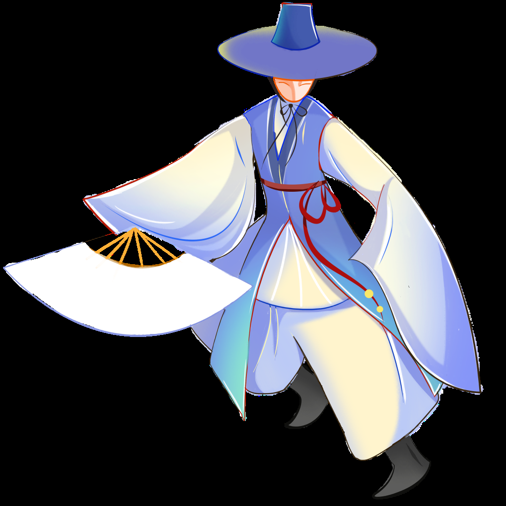 56个少数民族卡通人物服饰免抠元素插画25