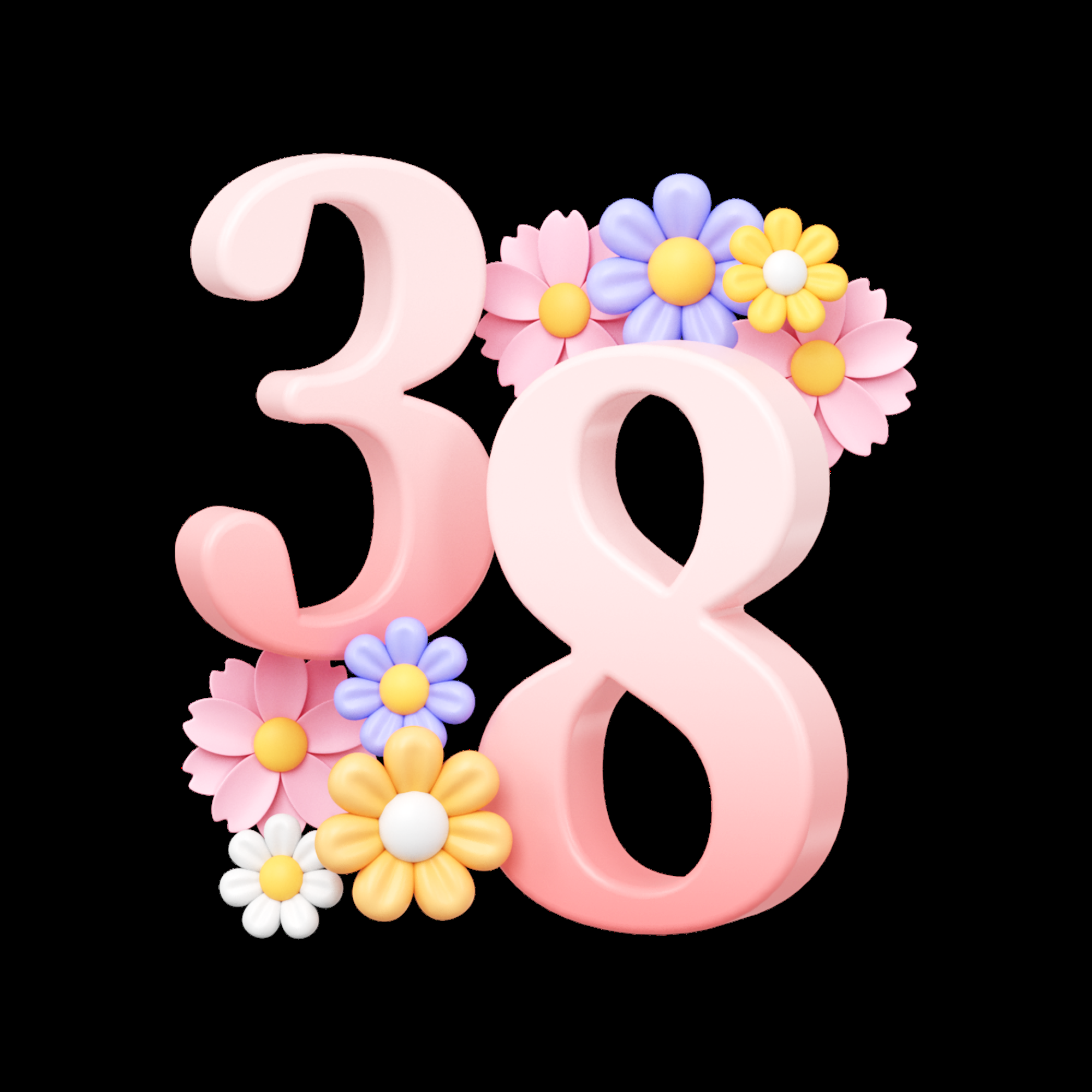 38女王节女神节妇女节主题创意字体艺术字图片素材免抠25