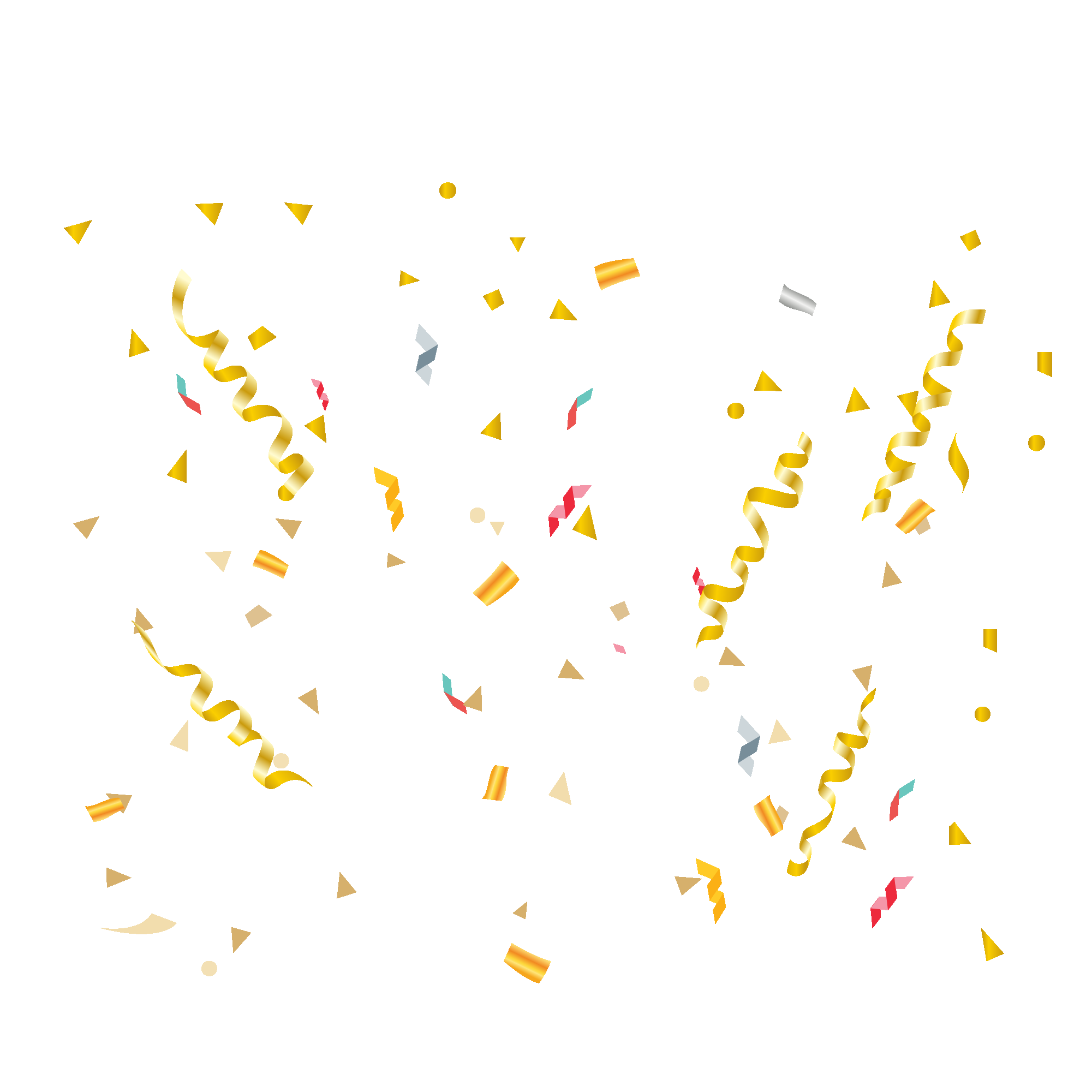 金色生日气球生日帽免抠元素49