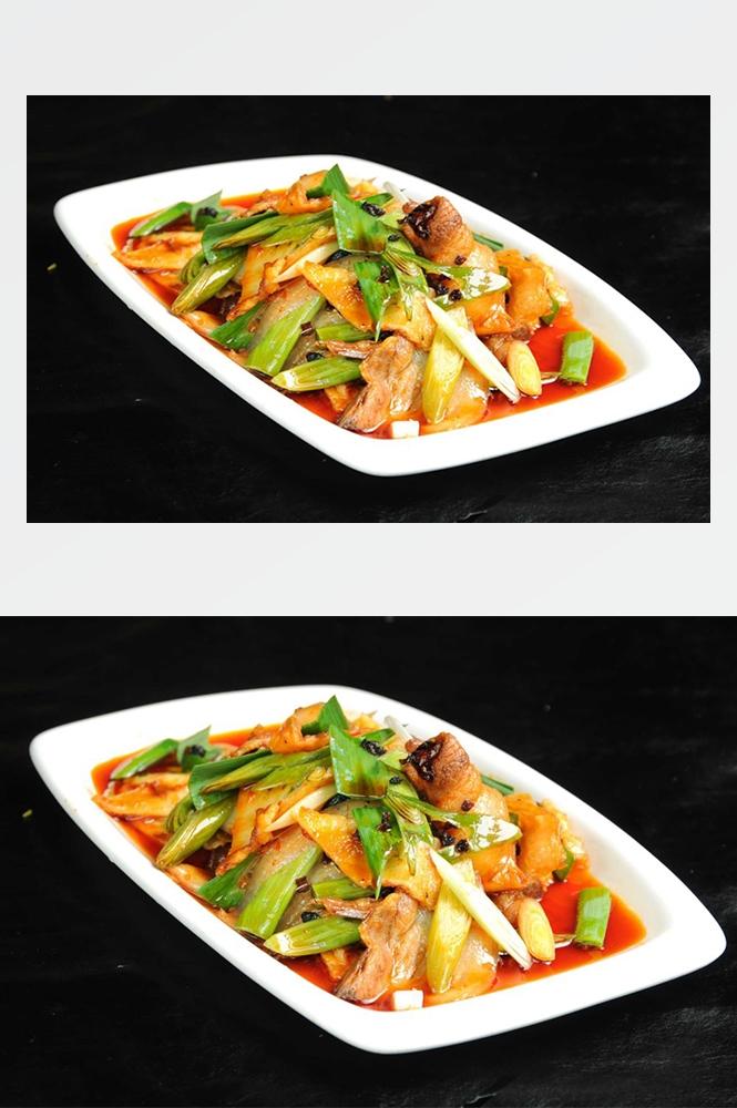 高清美食菜品菜谱回锅肉摄影美工设计喷绘打印合成素材