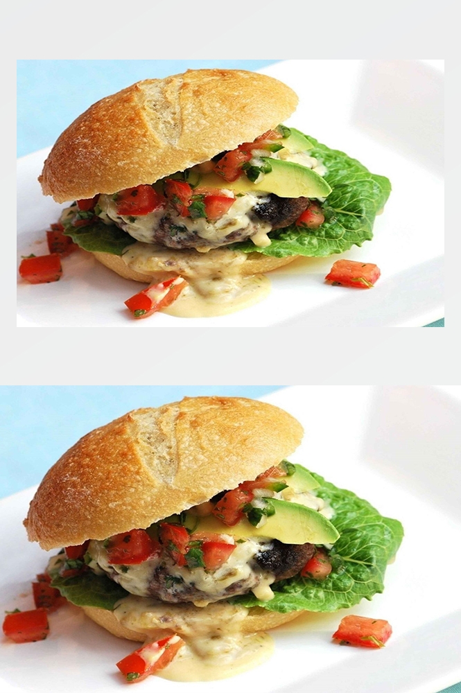 高清美食菜品菜谱汉堡美工设计素材