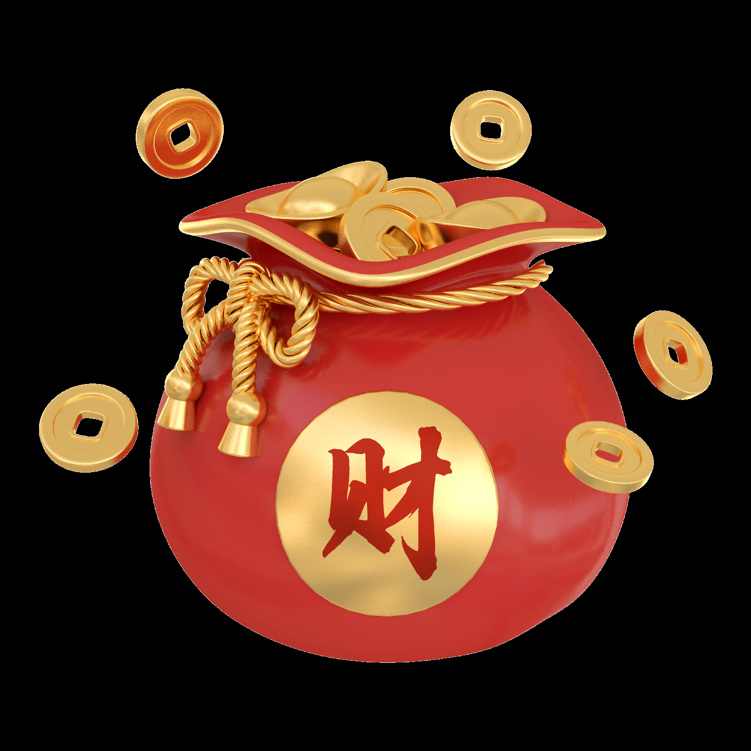 福袋钱袋插画图片装饰元素免抠素材62