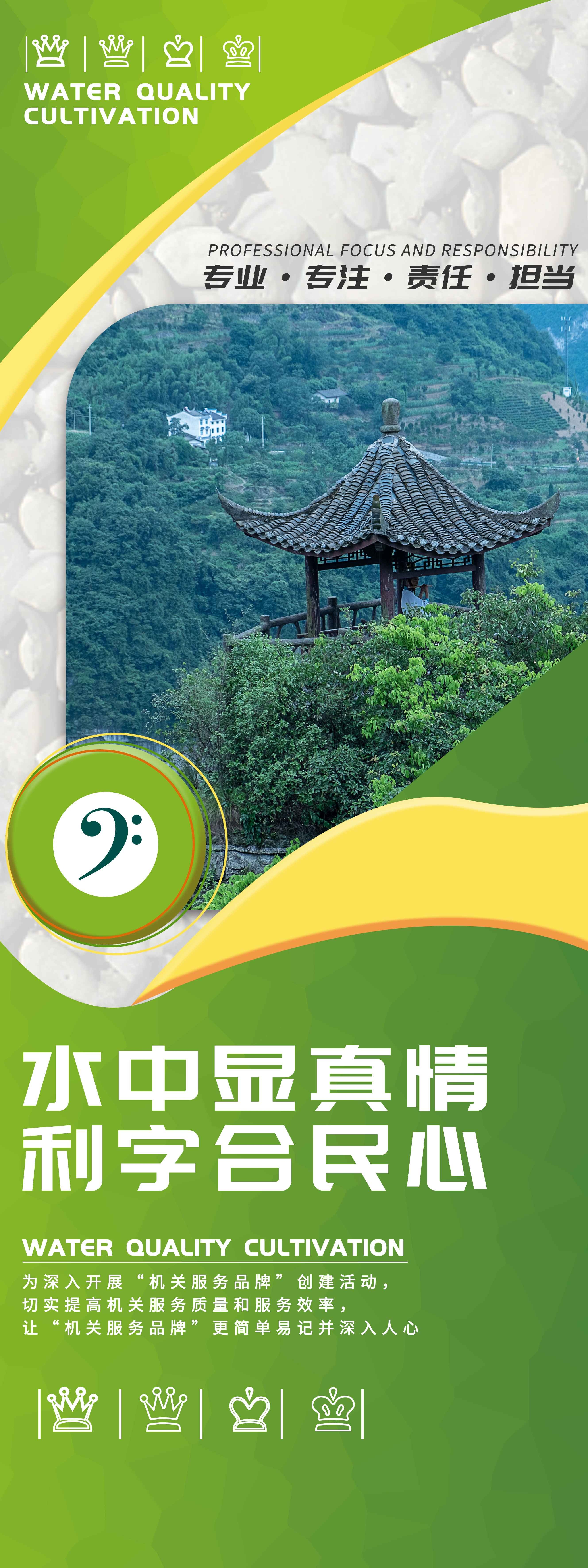 保护珍惜水资源水利展板海报易拉宝素材4