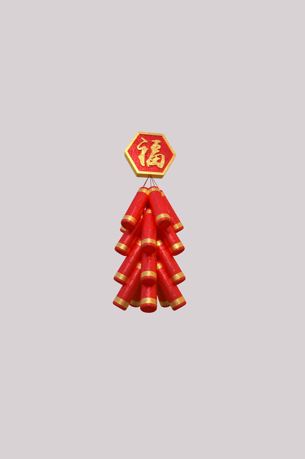鞭炮图案立体爆竹图片素材png透明背景免抠图39