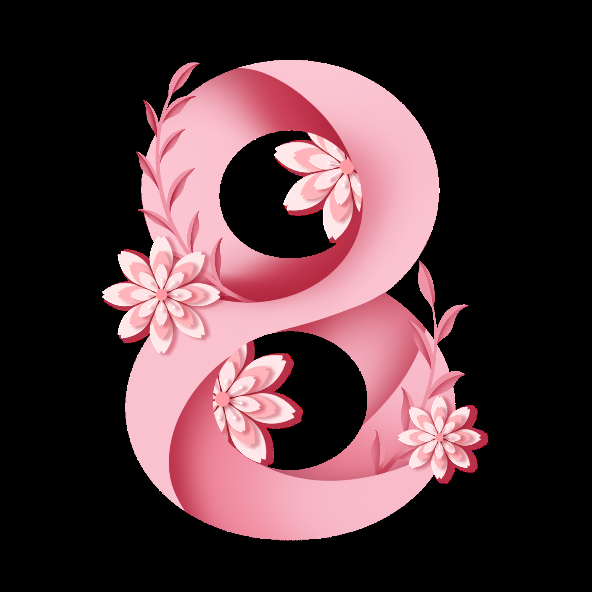 38女王节女神节妇女节主题创意字体艺术字图片素材免抠34