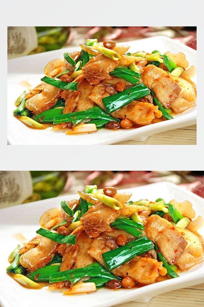 高清美食菜品菜谱回锅肉摄影美工设计喷绘打印合成素材